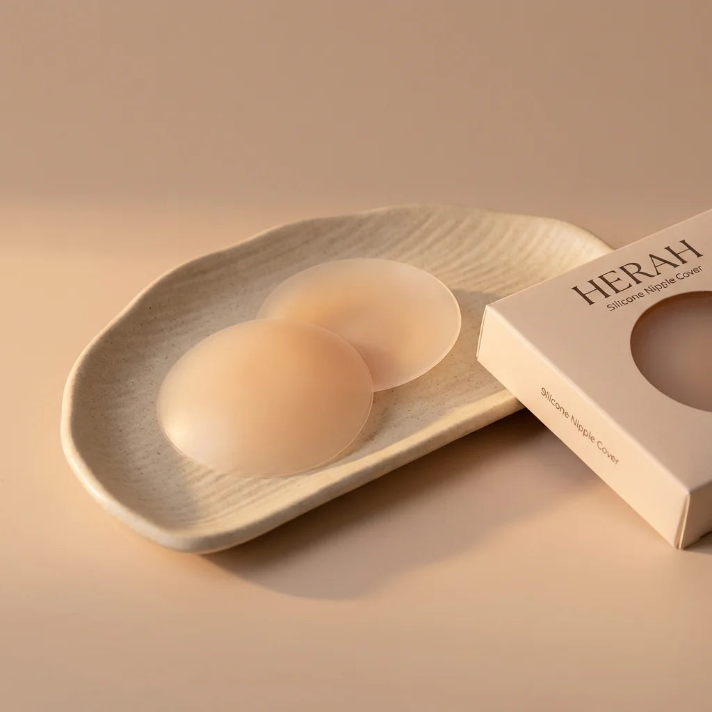 Herah Silicone Nipple Cover, Washable, Waterproof