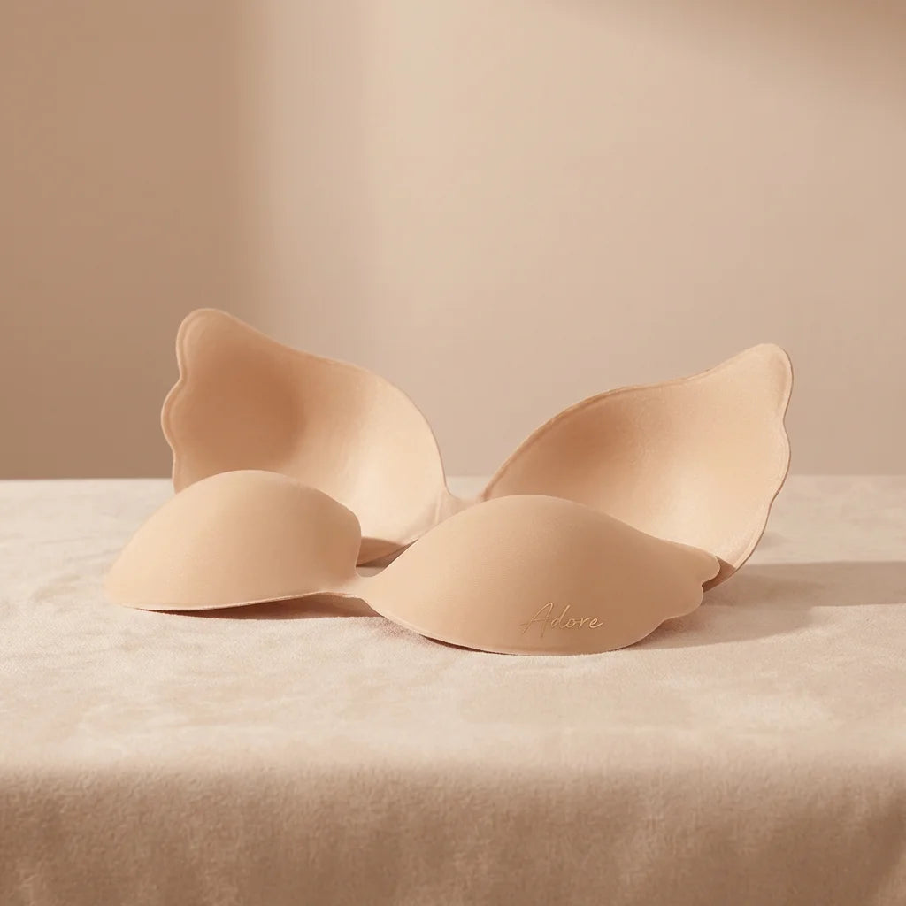 Deep V Shape Pushing Lifting Up Adhesive Bra